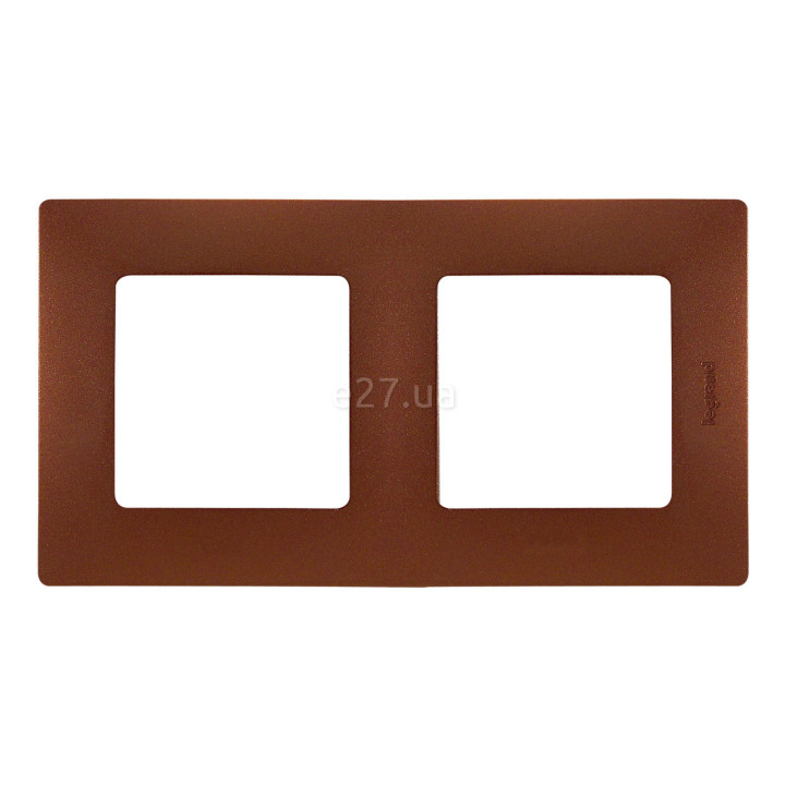 Рамка 2 поста Legrand 672572 Etika, какао, пластик · Legrand · legrand-672572