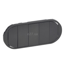 Лицьова панель Legrand 67905 Celiane, графіт