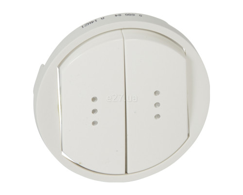 Лицьова панель Legrand 68004 Celiane, білий