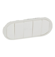 Лицьова панель Legrand 68011 Celiane, білий