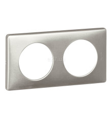 Рамка 2 поста Legrand 68922 Celiane, алюміній