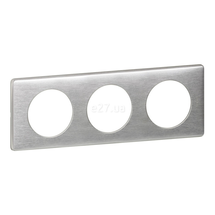 Рамка 3 поста Legrand 68923 Celiane, алюміній · Legrand · legrand-68923