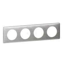 Рамка 4 поста Legrand 68924 Celiane, алюміній