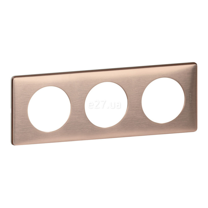Рамка 3 поста Legrand 68993 Celiane, мідь · Legrand · legrand-68993