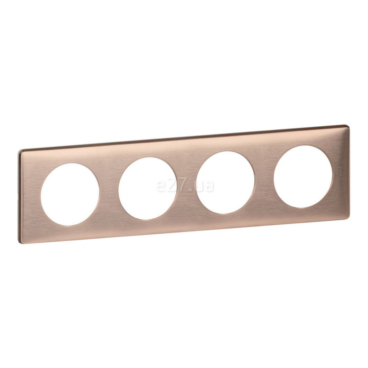 Рамка 4 поста Legrand 68994 Celiane, мідь · Legrand · legrand-68994