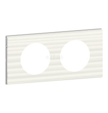 Рамка 2 поста Legrand 69012 Celiane, білий рельєф
