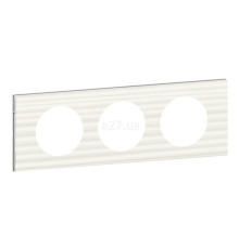 Рамка 3 поста Legrand 69013 Celiane, білий рельєф