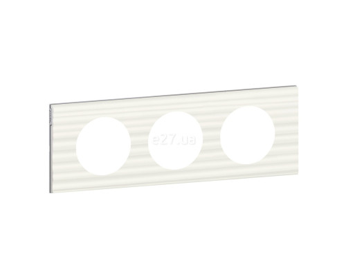 Рамка 3 поста Legrand 69013 Celiane, білий рельєф