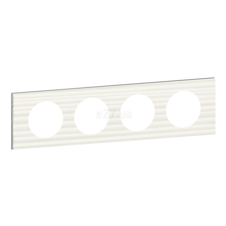 Рамка 4 поста Legrand 69014 Celiane, білий рельєф · Legrand · legrand-69014