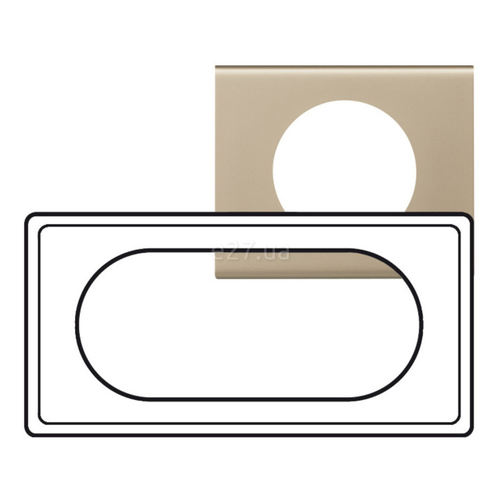 Рамка 1 пост Legrand 69115 Celiane, нікель велюр · Legrand · legrand-69115