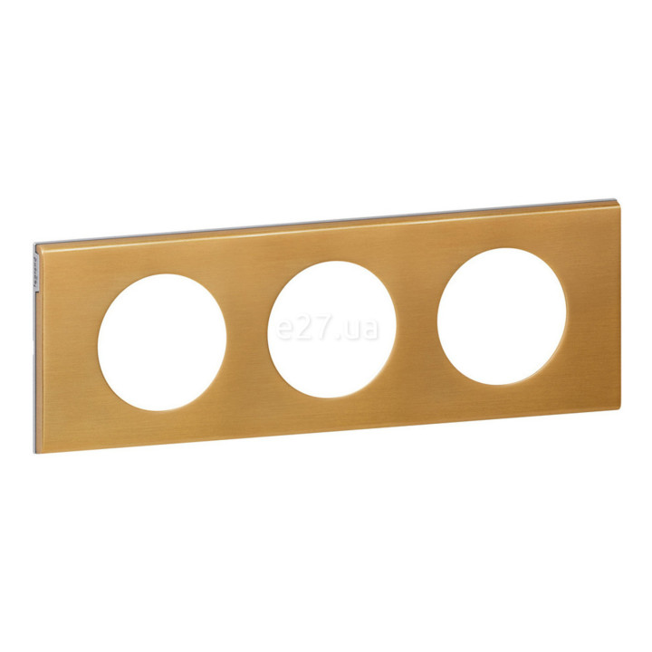 Рамка 3 поста Legrand 69133 Celiane, золото · Legrand · legrand-69133