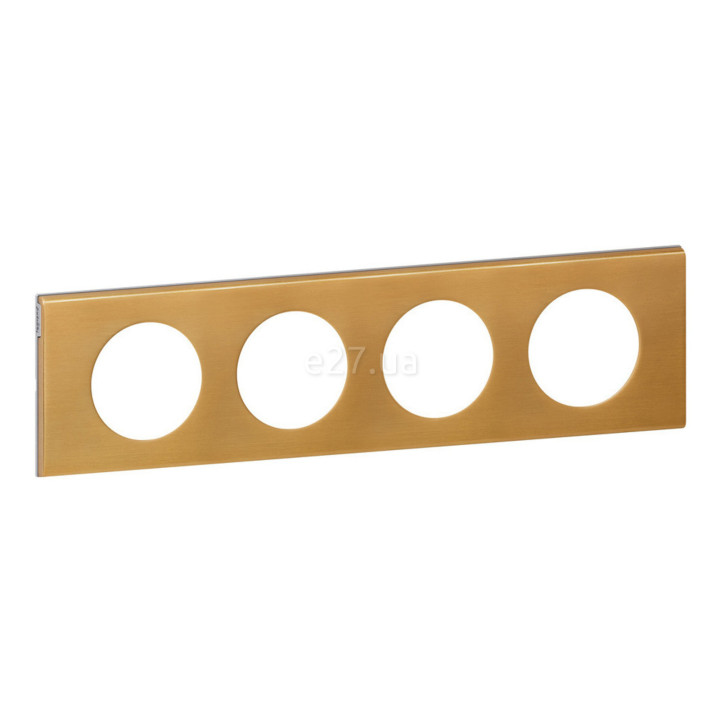 Рамка 4 поста Legrand 69134 Celiane, золото · Legrand · legrand-69134