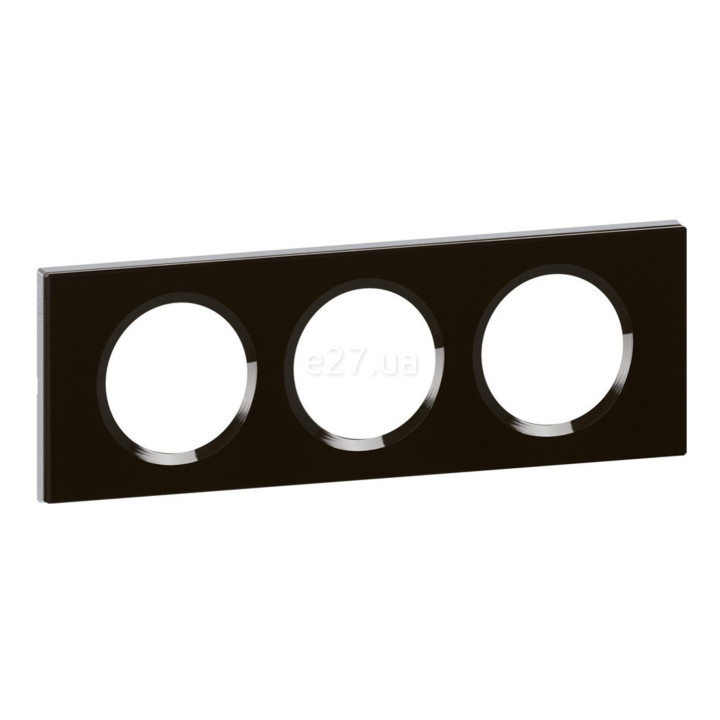 Рамка 3 поста Legrand 69303 Celiane, смальта графіт · Legrand · legrand-69303