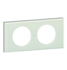 Рамка 2 поста Legrand 69312 Celiane, смальта біла глина