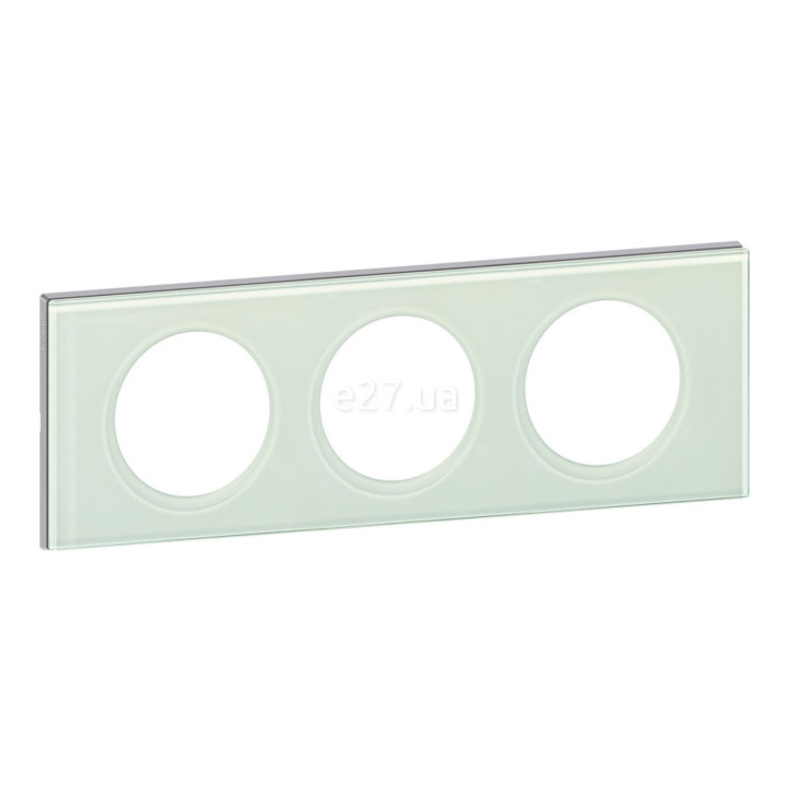 Рамка 3 поста Legrand 69313 Celiane, смальта біла глина · Legrand · legrand-69313