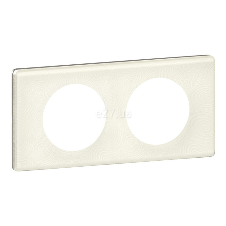 Рамка 2 поста Legrand 69352 Celiane, фарфор біла феєрія · Legrand · legrand-69352