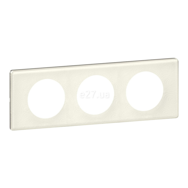 Рамка 3 поста Legrand 69353 Celiane, фарфор біла феєрія · Legrand · legrand-69353