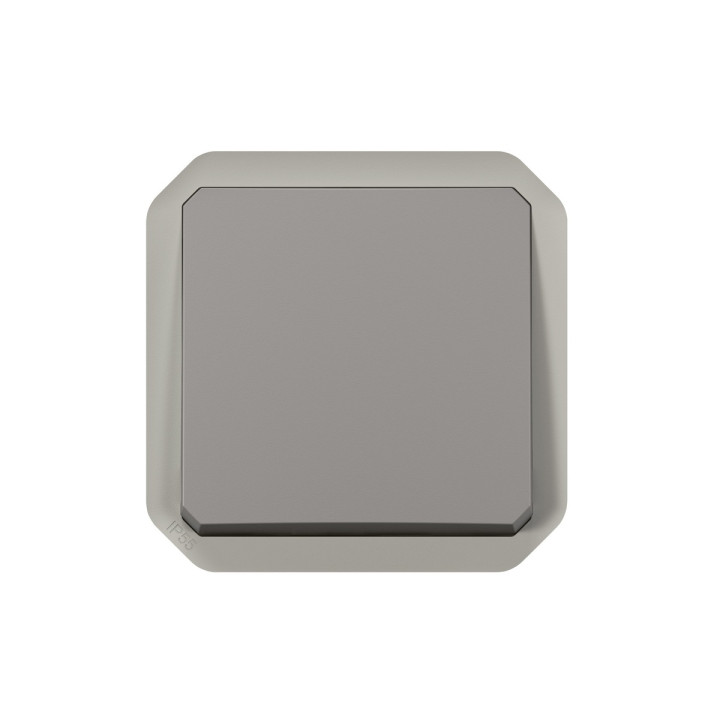 Вимикач без фіксації 1-клавішний Legrand 69540 Plexo, сірий · Legrand · legrand-69540