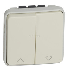 Вимикач для жалюзі Legrand 69629 Plexo, білий