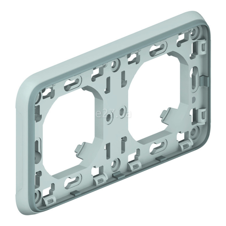 Рамка 2 поста Legrand 69683 Plexo, сірий · Legrand · legrand-69683