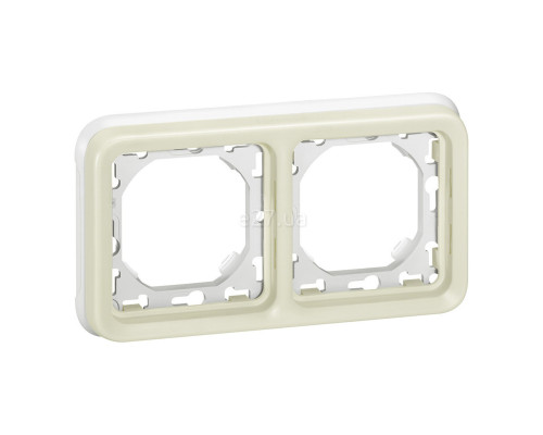 Рамка 2 поста Legrand 69694 Plexo, білий