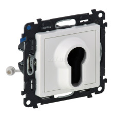Вимикач з ключем Legrand 752125 Valena Life, білий, пластик, для врізного монтажу