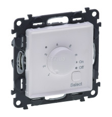 Термостат Legrand 752134 Valena Life, білий, пластик, для врізного монтажу