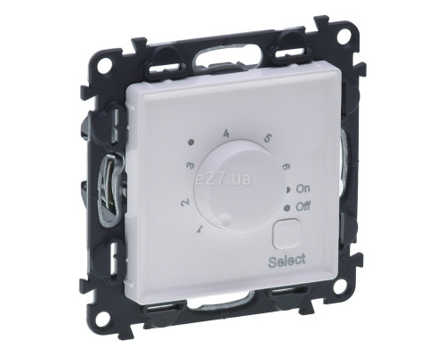 Термостат Legrand 752134 Valena Life, білий, пластик, для врізного монтажу
