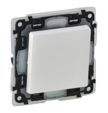 Вимикач без фіксації 1-клавішний Legrand 752171 Valena Life, білий, пластик, ip44, без підсвітки та індикації, для врізного монтажу