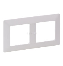 Рамка 2 поста Legrand 754002 Valena Life, білий, пластик