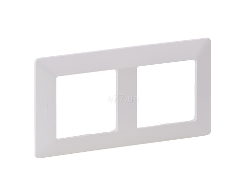 Рамка 2 поста Legrand 754002 Valena Life, білий, пластик