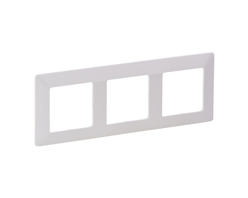 Рамка 3 поста Legrand 754003 Valena Life, білий, пластик