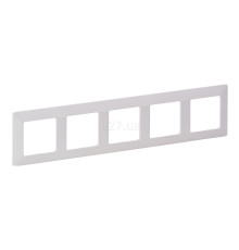 Рамка 5 постів Legrand 754005 Valena Life, білий, пластик
