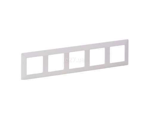Рамка 5 постів Legrand 754005 Valena Life, білий, пластик