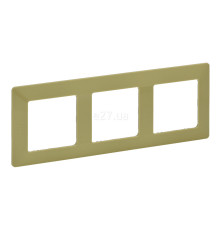 Рамка 3 поста Legrand 754083 Valena Life, лайм, пластик