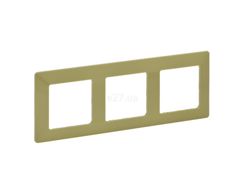 Рамка 3 поста Legrand 754083 Valena Life, лайм, пластик