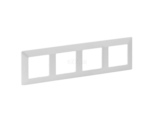 Рамка 4 поста Legrand 754144 Valena Life, перлина, пластик