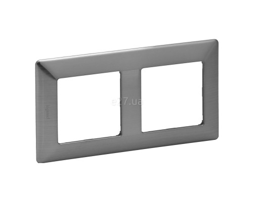 Рамка 2 поста Legrand 754152 Valena Life, сталь, пластик