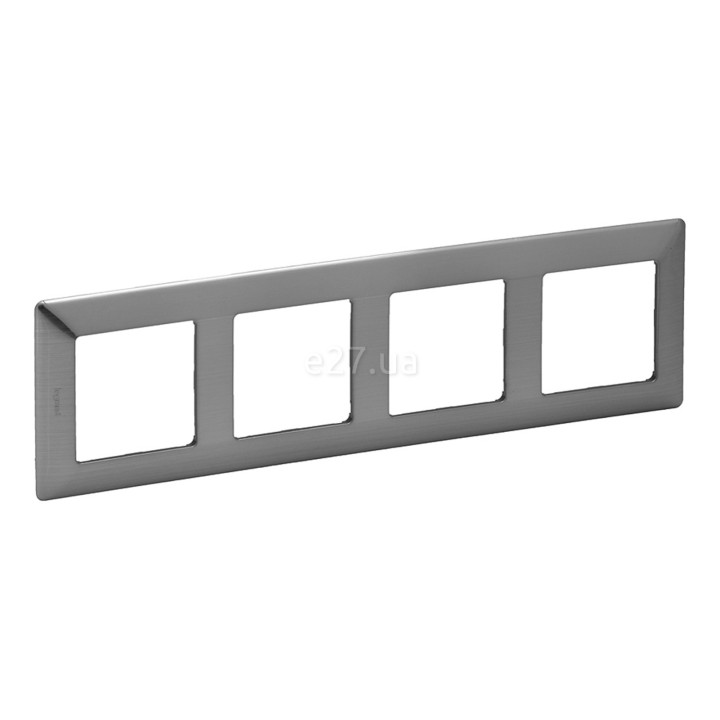 Рамка 4 поста Legrand 754154 Valena Life, сталь, пластик · Legrand · legrand-754154