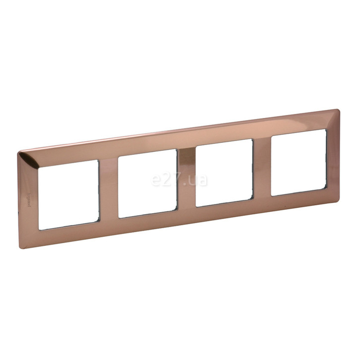 Рамка 4 поста Legrand 754164 Valena Life, мідь, пластик · Legrand · legrand-754164