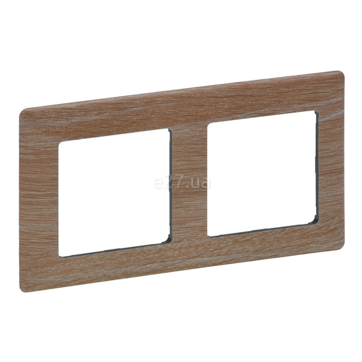 Рамка 2 поста Legrand 754182 Valena Life, світле дерево, пластик · Legrand · legrand-754182