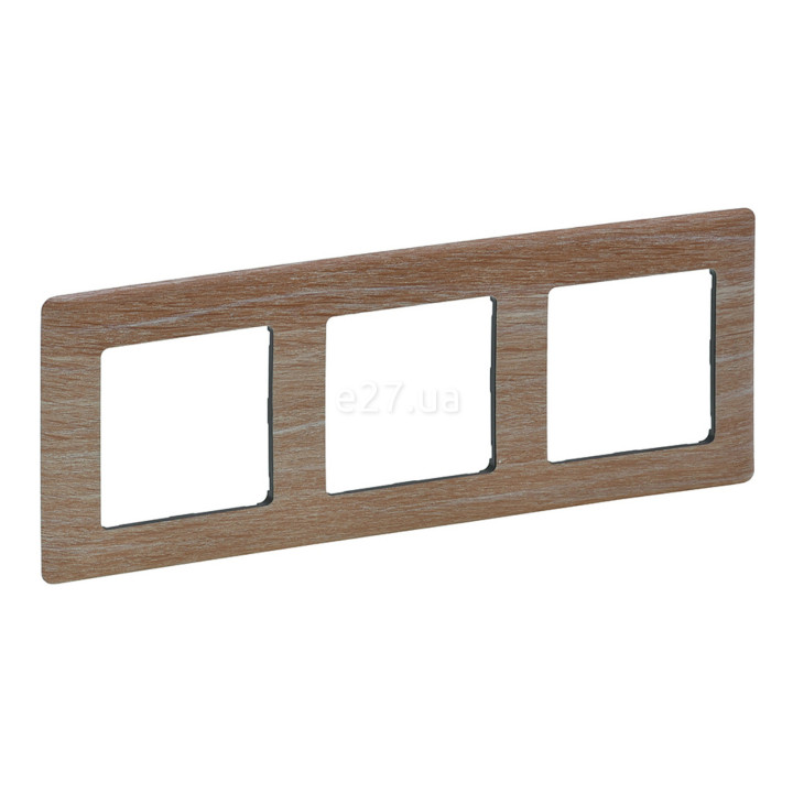 Рамка 3 поста Legrand 754183 Valena Life, світле дерево, пластик · Legrand · legrand-754183