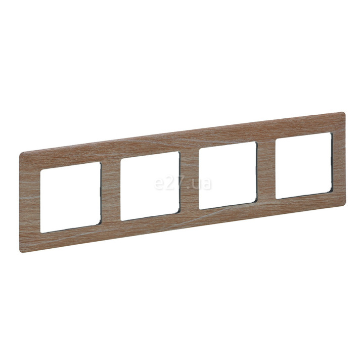 Рамка 4 поста Legrand 754184 Valena Life, світле дерево, пластик · Legrand · legrand-754184