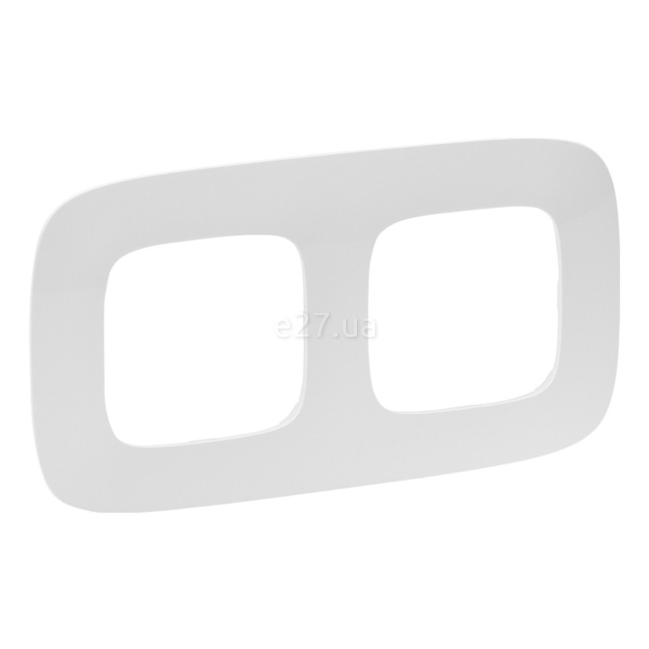 Рамка 2 поста Legrand 754302 Valena Allure, білий, пластик · Legrand · legrand-754302