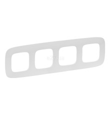 Рамка 4 поста Legrand 754304 Valena Allure, білий, пластик