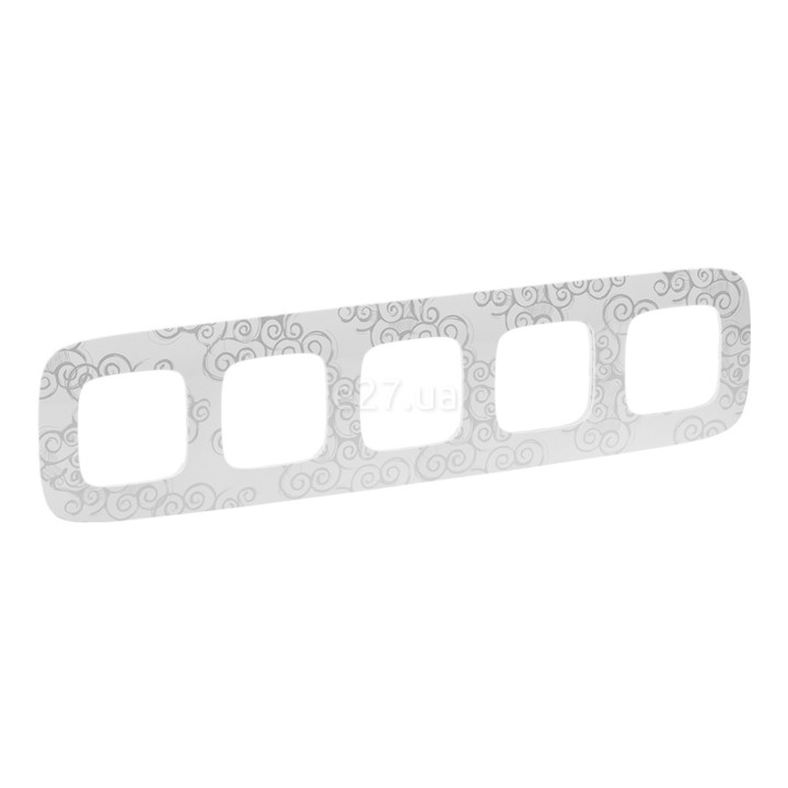 Рамка 5 постів Legrand 754345 Valena Allure, нарцис хром, пластик · Legrand · legrand-754345