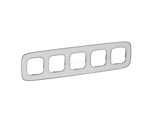Рамка 5 постів Legrand 754425 Valena Allure, дзеркало, пластик