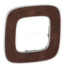 Рамка 1 пост Legrand 754451 Valena Allure, шкіра, пластик