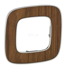 Рамка 1 пост Legrand 754461 Valena Allure, горіх, пластик