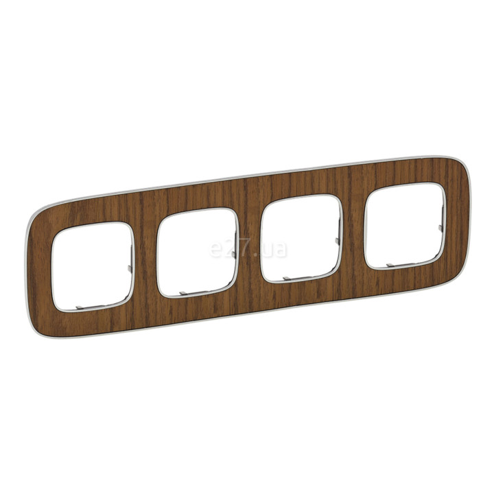 Рамка 4 поста Legrand 754464 Valena Allure, горіх, пластик · Legrand · legrand-754464
